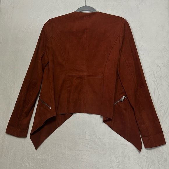 Vigoss Brown Faux Suede Blazer Size Small - Picture 2 of 7